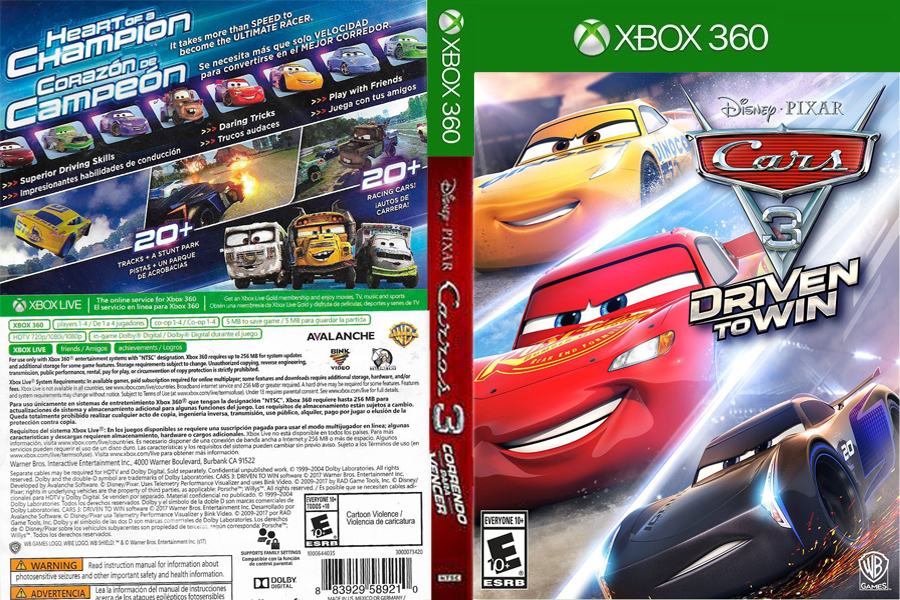 cars 3 xbox 360